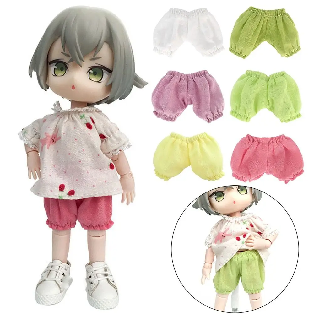 

1/12 Dolls Cotton Material Doll Clothes Accessories Doll's Cotton Pants Dollhouse Decoration Fashion Shorts Clothes