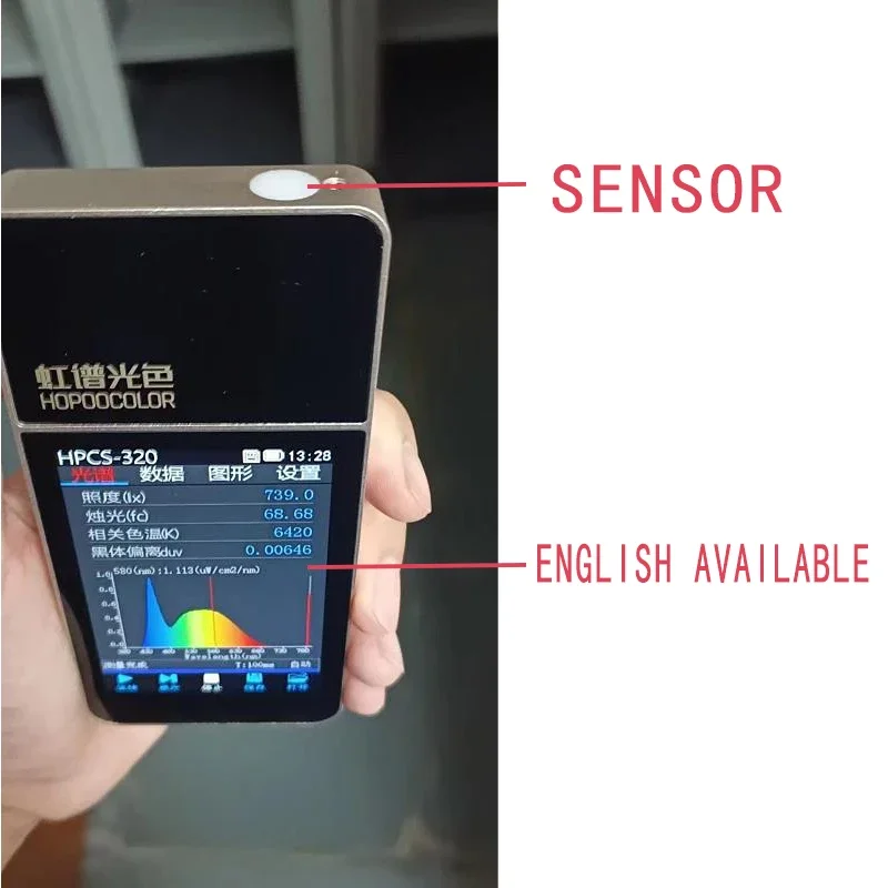 HPCS320D Низкая цена светодиодный спектрометр светометр фотографии