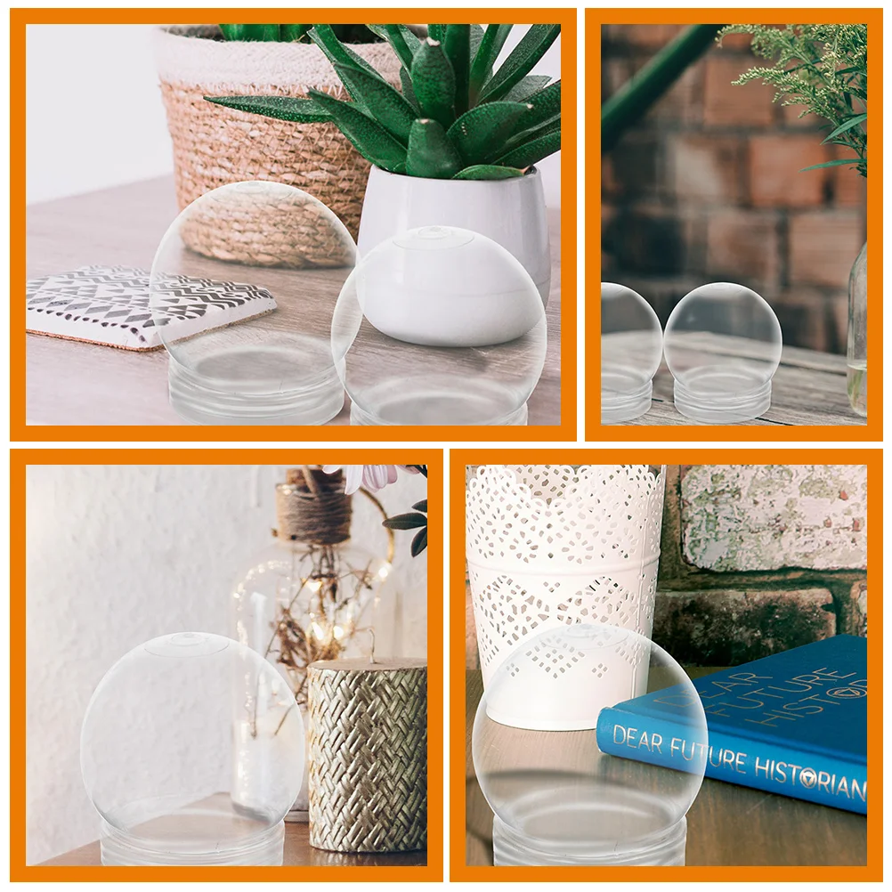 15 шт. DIY снежный шар заполняемые круглые прозрачные глобусы для детей декор