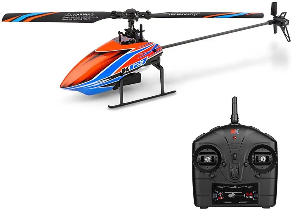 Wltoys Xk K127 Remote Control Helicopter 4 Channel With 6axis Gyro One Key Take Off/landing Easy To Fly For Kids And Beginners enlarge