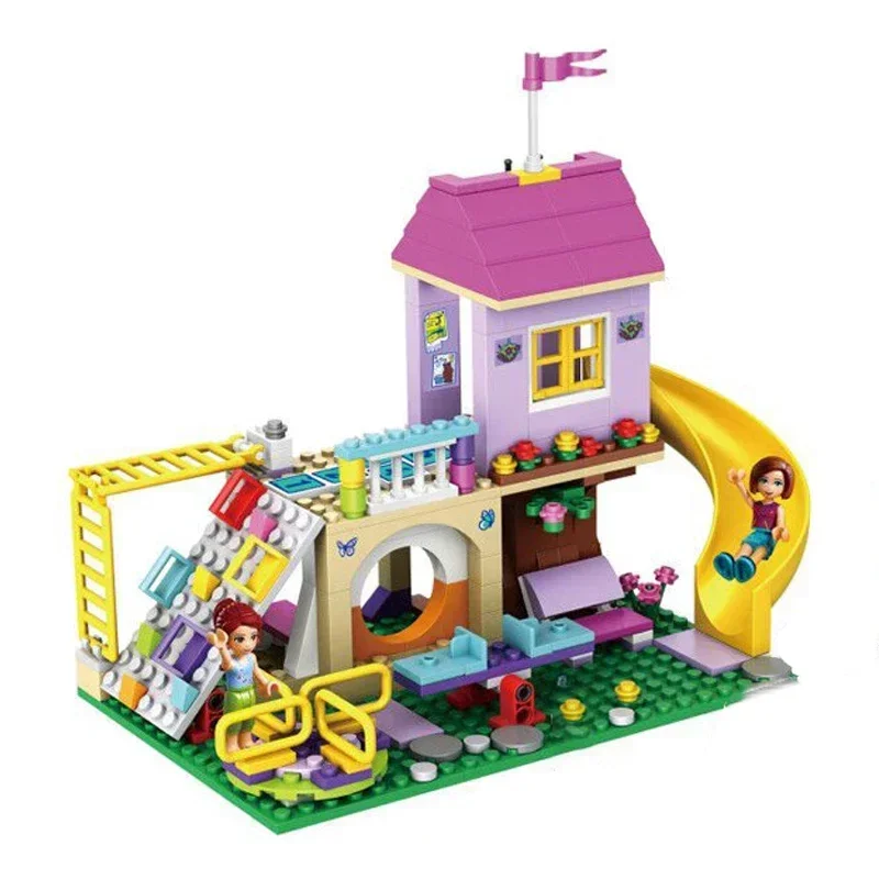 341 шт. совместимые с Lepining 41325 друзья Heartlake городская игровая площадка строительные