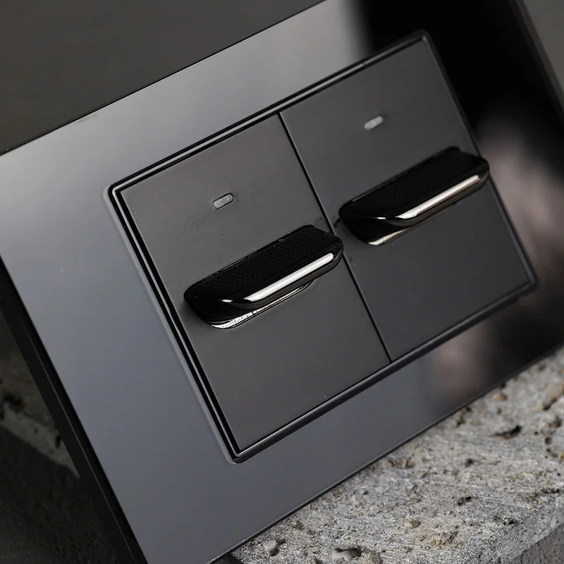 Настенный переключатель из закаленного стекла YINKA 1-канальный Muilyway 2-канальный