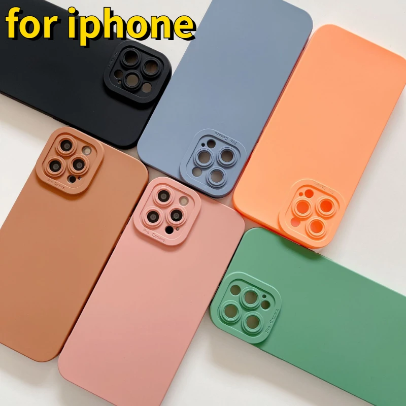 

For iPhone 11 Pro Max 14 13 12 XR XS X SE 8 7 Plus Shockproof Phone Case Protective Sleeve Silicone