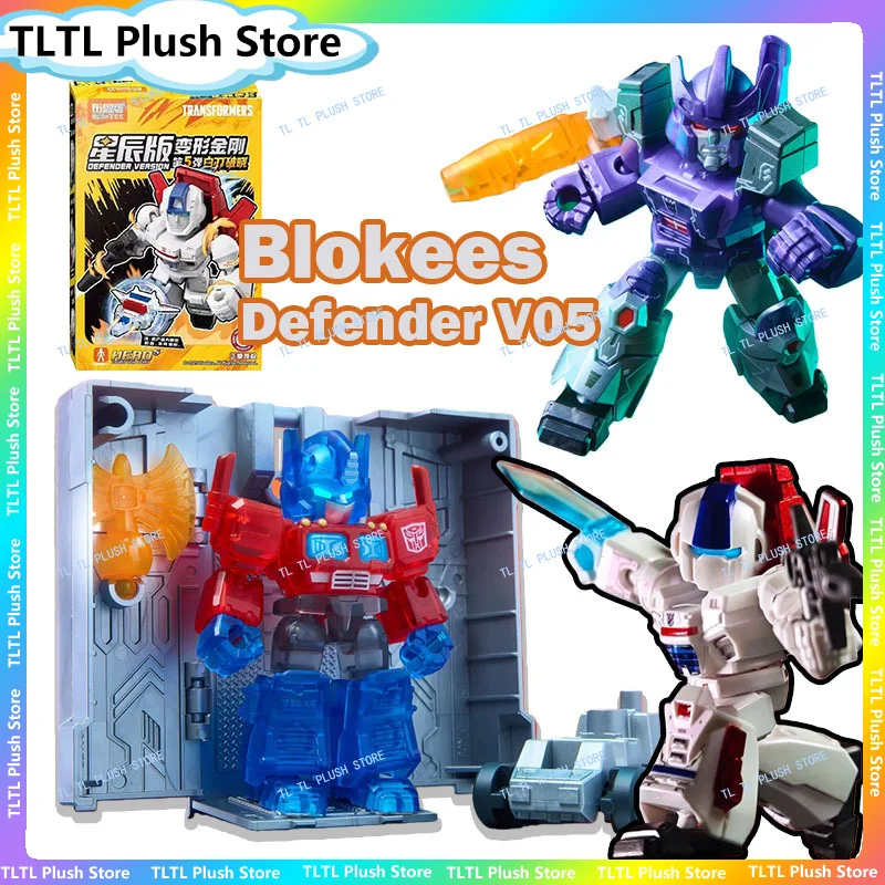 Фото Набор для сборки фигурок Blokee Transformation Defender V5 Mini OP Jetfire Skyfire Galvatron Blind Box Action Figures Onslaught №1