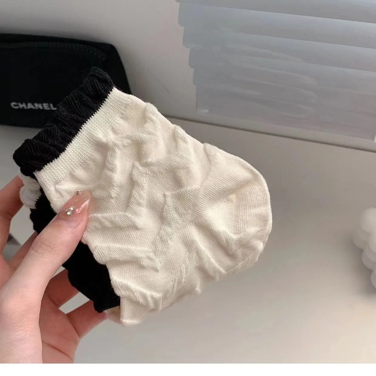 Женские носки японские с пузырьковым носиком четыре сезона простой однотонный