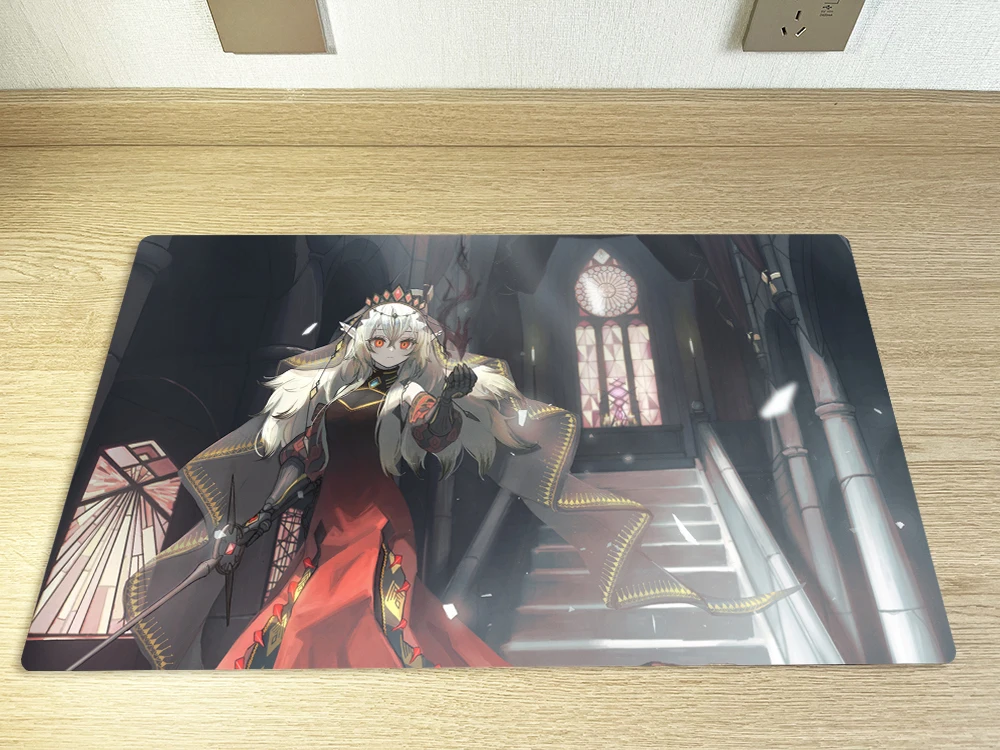 

YuGiOh Playmat Blazing Cartesia the Virtuous TCG CCG Mat Trading Card Game Mat Table Desk Gaming Mat Rubber Mouse Pad Free Bag