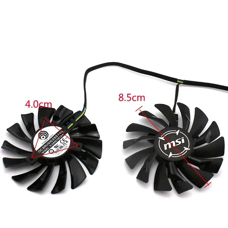 New 95mm PLD10010S12HH/PLD10010B12 85mm PLD092100S12 Graphics Card Cooling Fan for MSI GTX 780Ti/780/760/750Ti R9 290X/290/280X/