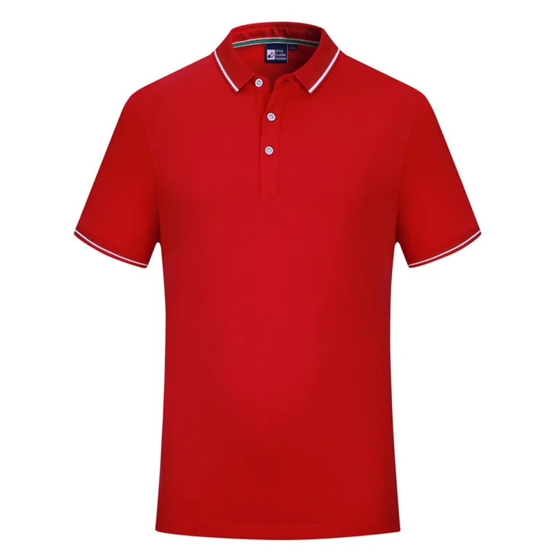 Индивидуальная рекламная рубашка-поло с коротким рукавом контрастным