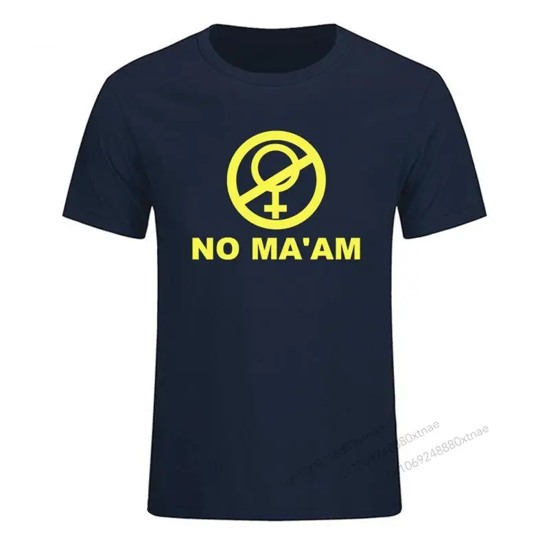 

Summer Short Sleeve T shirt For Men Married With Children Al Bundy No Maam Ma'am Logo Funny Brand T-shirt Cotton Tops XS-3XL