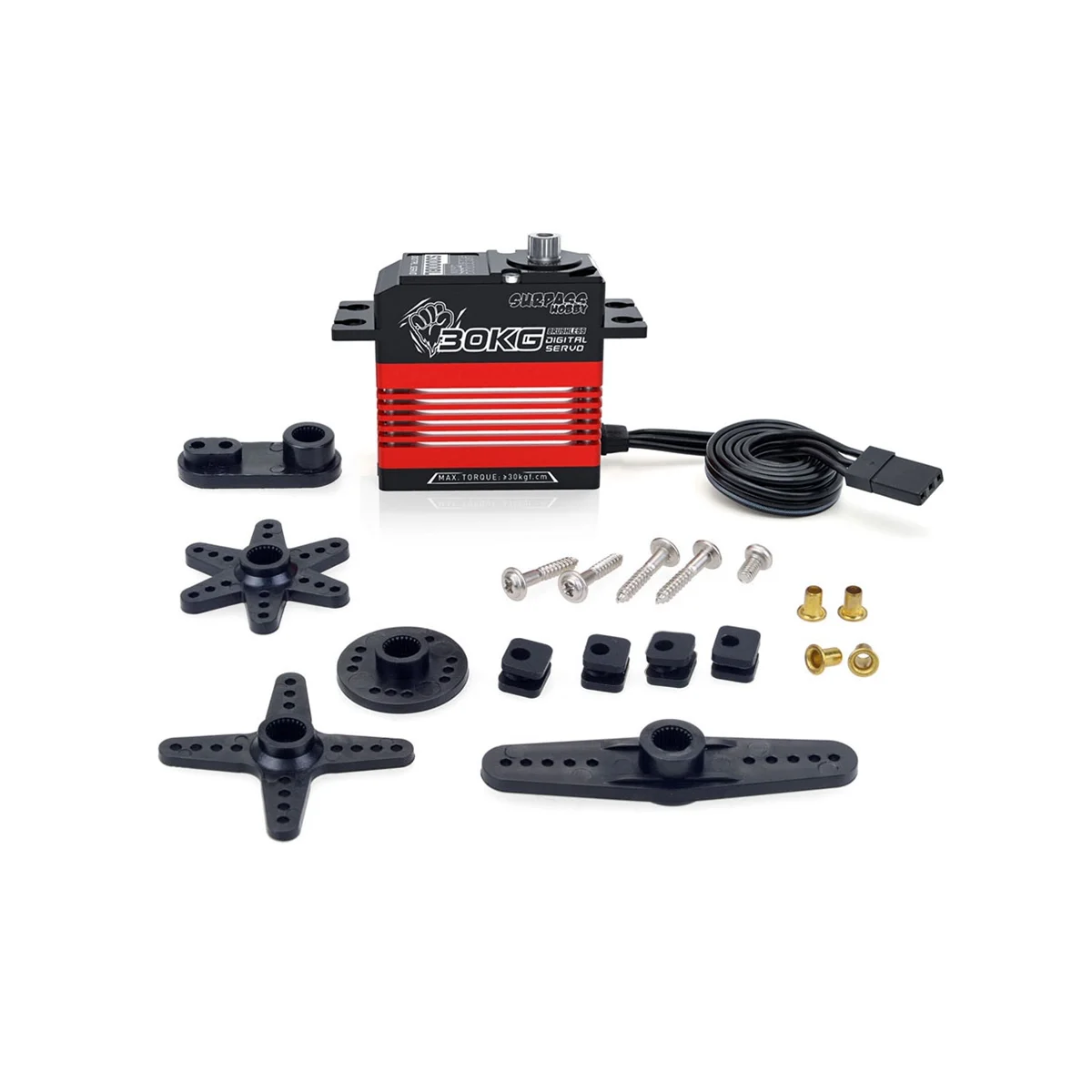 Цифровой сервопривод Surpass Hobby S3000Bl 30 кг с алюминиевым корпусом