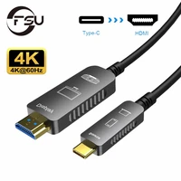 4k optical fiber usb type c to hdmi compatible splitter adapter cable arc hdr for android ps5 xiaomi to tv computer projector