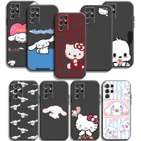 kuromi hello kitty cute phone cases for samsung galaxy s20 fe s20 lite s8 plus s9 plus s10 s10e s10 lite m11 m12 soft tpu funda