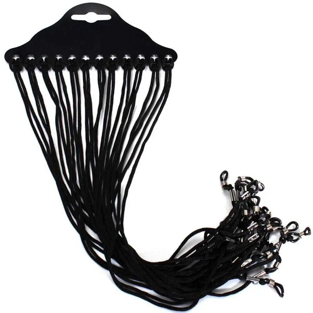 10 шт. черный нейлоновый шнур для очков