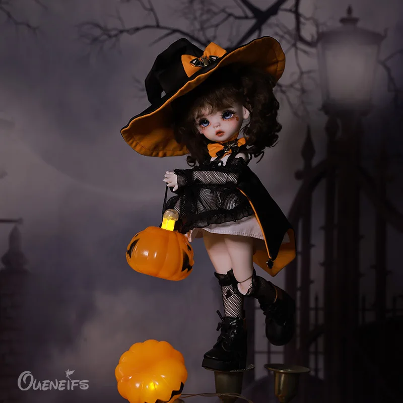 Фото Hugo BJD 1/6 Художественная кукла 26,5 см в черном газовом платье и желтый галстук-бабочка YOSD фантазия Смола игрушки №1
