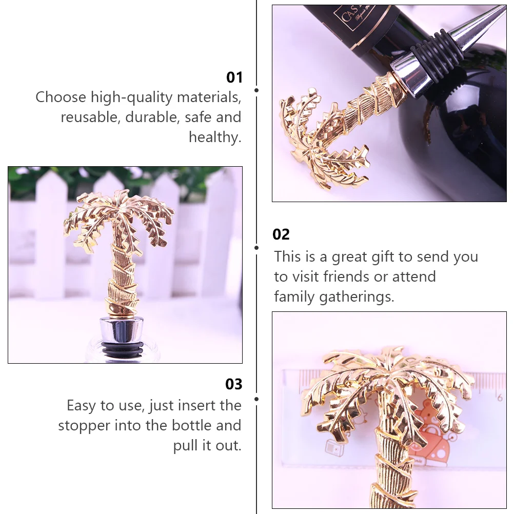 1 шт. пробка для бутылки в форме кокосовой пальмы из сплава пробкового