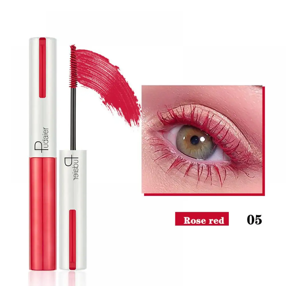 

1 шт. тушь для ресниц Завитая густая Удлиняющая Тушь для ресниц водоСТОЙКАЯ не размазывающаяся розово-красная натуральная завивающая тонка...