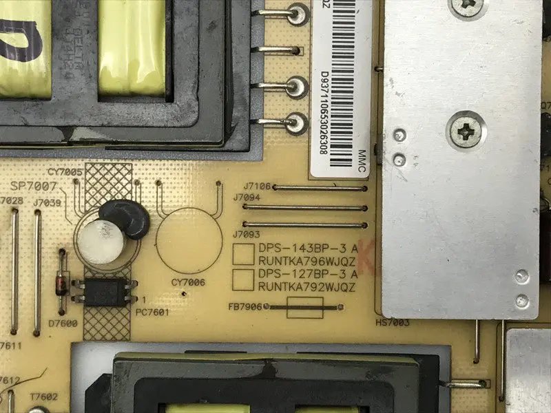 Фото Оригинальная плата питания LCD-46X830A 52LX830A DPS-143BP RUNTKA794WJQZ №2