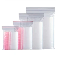 100pcs clear plastic ziplock storage bags 13x9cm jewelry bags crystal packing pouches zipper lock sack poly bag food package