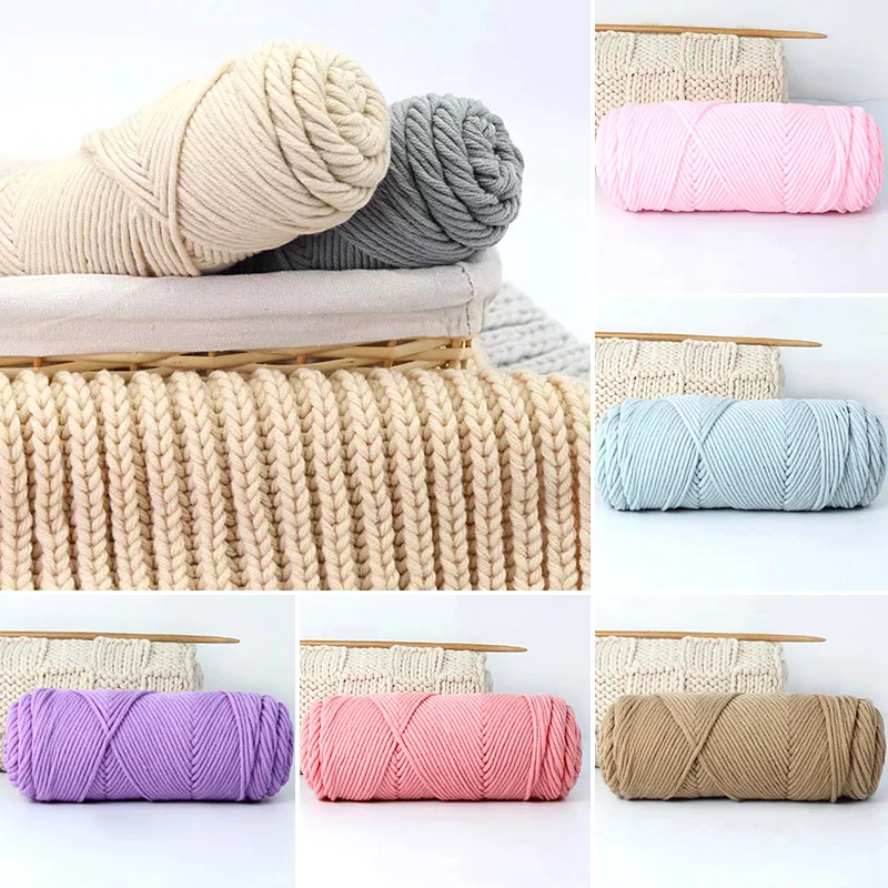 

100g/roll Diy Hat Scarf Crochet Sewing Accessories Milk Cotton Eight Strand Soft High-quality Wool Diy Hand Made Gift Sewing