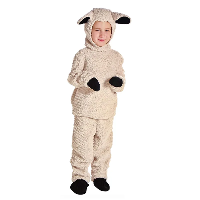 

Animal Costume Kids Romper Lamb Sheep Children`s For Purim Carnival Cosplay