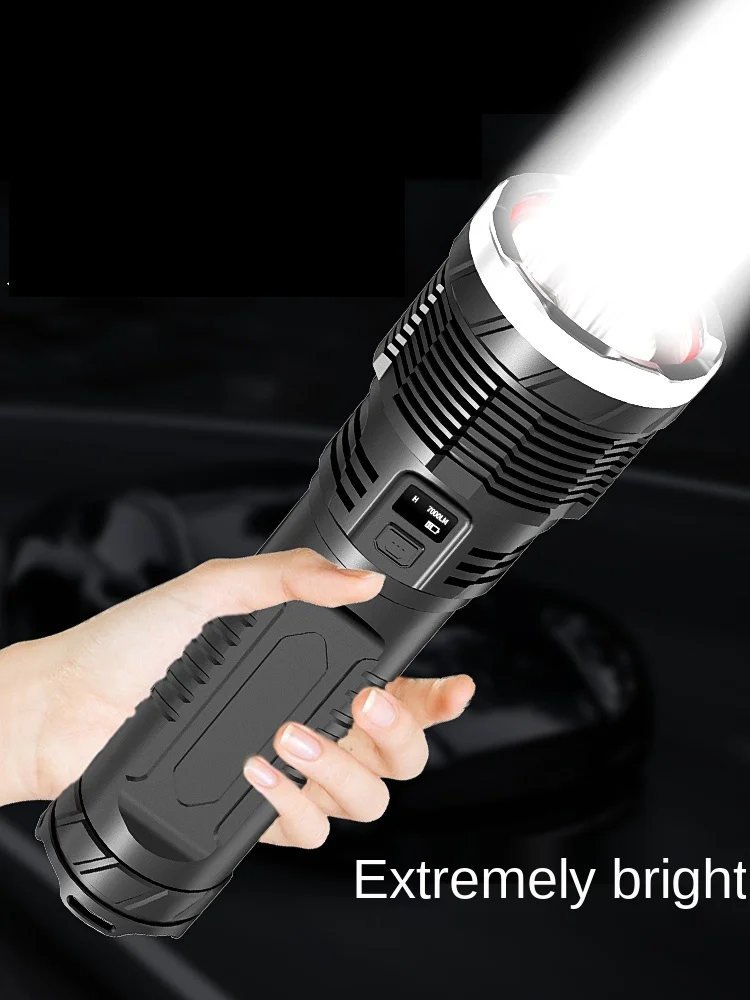 Powerful Flashlight Torch Power Bank Free Shipping High Power Led Flashlights Tactical Diving Lamp Work Light Olight 26650