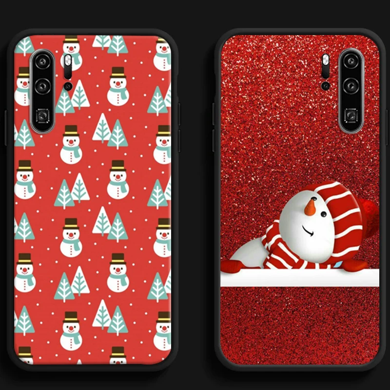 

Christmas Snowman Deer Phone Cases For Huawei Honor Y6 Y7 2019 Y9 2018 Y9 Prime 2019 Y9 2019 Y9A Funda Coque
