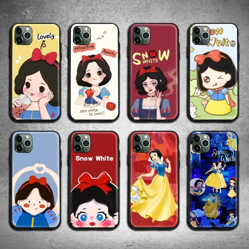 

snow White Phone Case For iphone 13 12 11 Pro Max Mini XS Max 8 7 6 6S Plus X 5S SE 2020 XR cover
