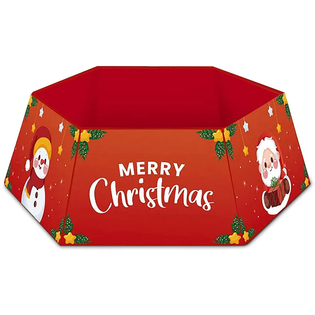 

Christmas Tree Collar Snowflakes Xmas Ring Holiday Outdoor Floor Skirt Festive Decoration Craft Gift Winter 001