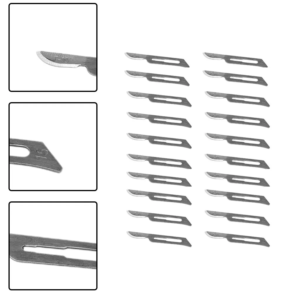 Лезвия из нержавеющей стали 20 шт. 10 #11 #12 #15 #20 #22 #23 #/24 # для резьбы по дереву