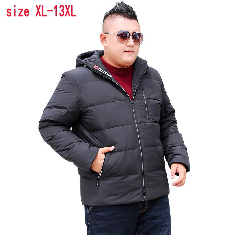 

new arrival fashion high quality super large Men Casual Warm Thick Loose Zipper Short Down Jacket coat size XL-11XL 12XL 13XL