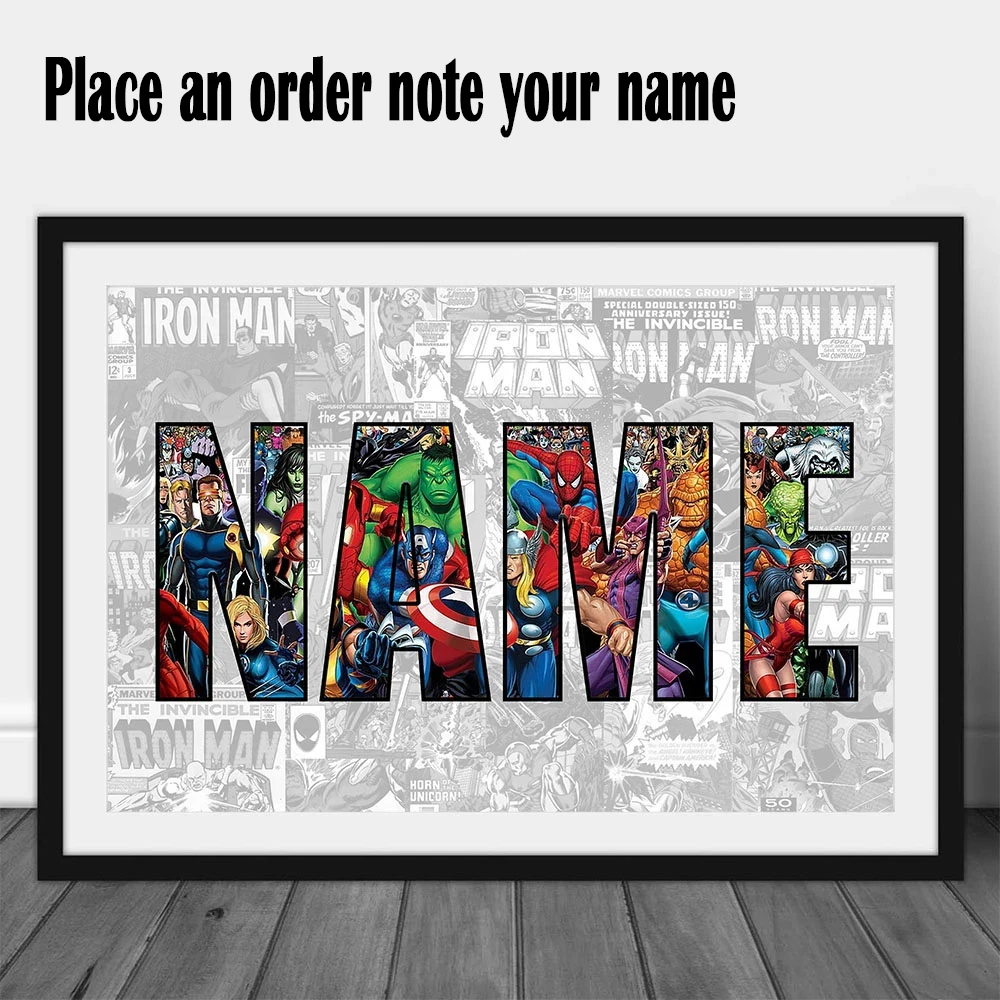 Алмазная живопись 5d сделай сам персонализированный постер с названием Мстителей