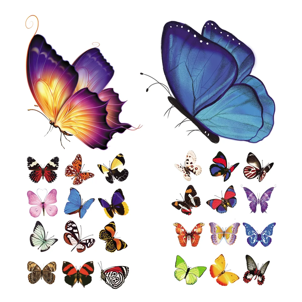 

Butterfly Fusible Thermo Stickers Iron-on Transfers For Clothing Thermoadhesive Heat-Adhesive Patches Custom Brand Free Shipping