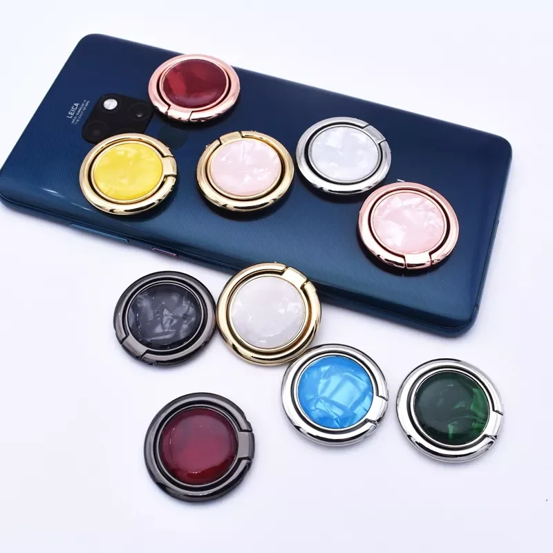 1PC Round metal Shell Finger Ring Smartphone Stand Holder mobile phone holder stand For iPhone For huawei all Smartphone sticker