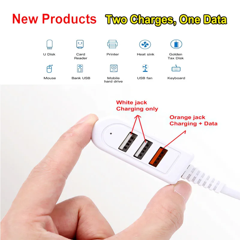 

Mini Usb 2.0 Hub Socket Pattern Splitter Cable Adapter 3 Port High Speed Cable Socket Universal Accessories Multi-function Hub