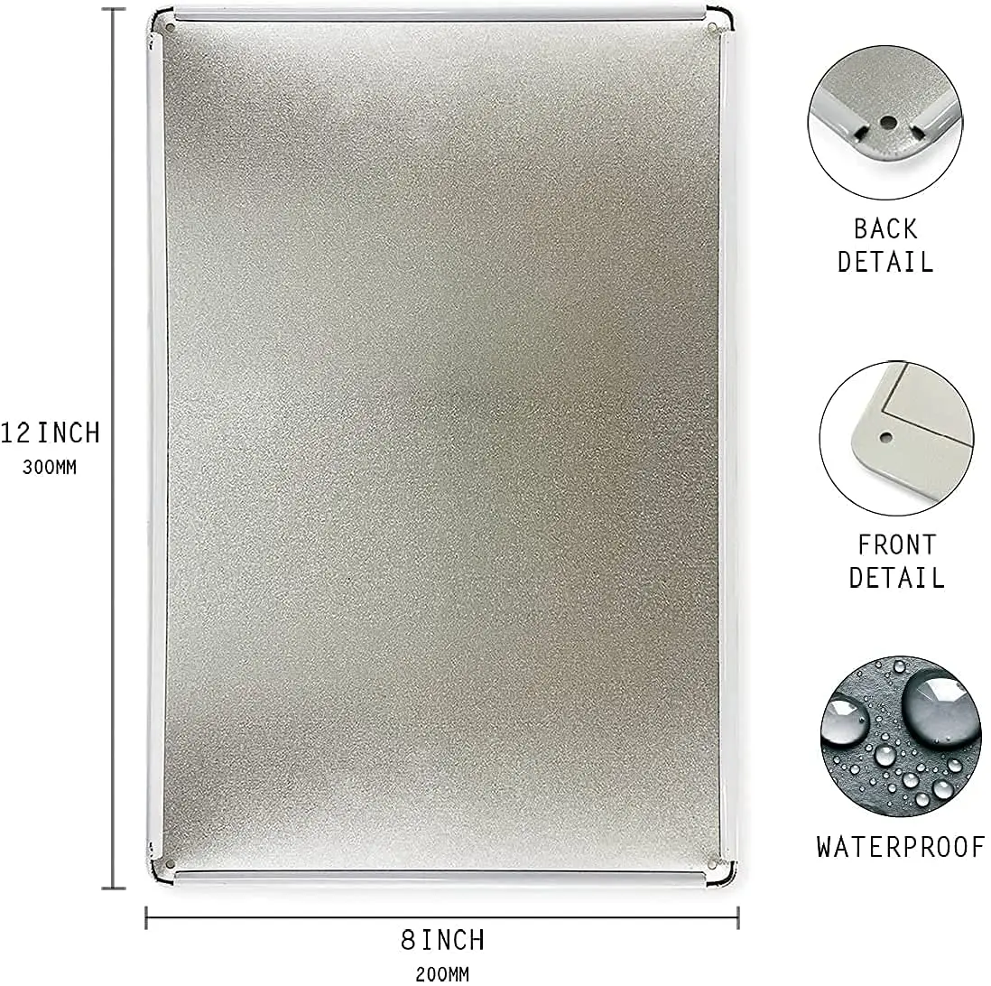 Постер оловянный в стиле ретро 8 х12 дюймов