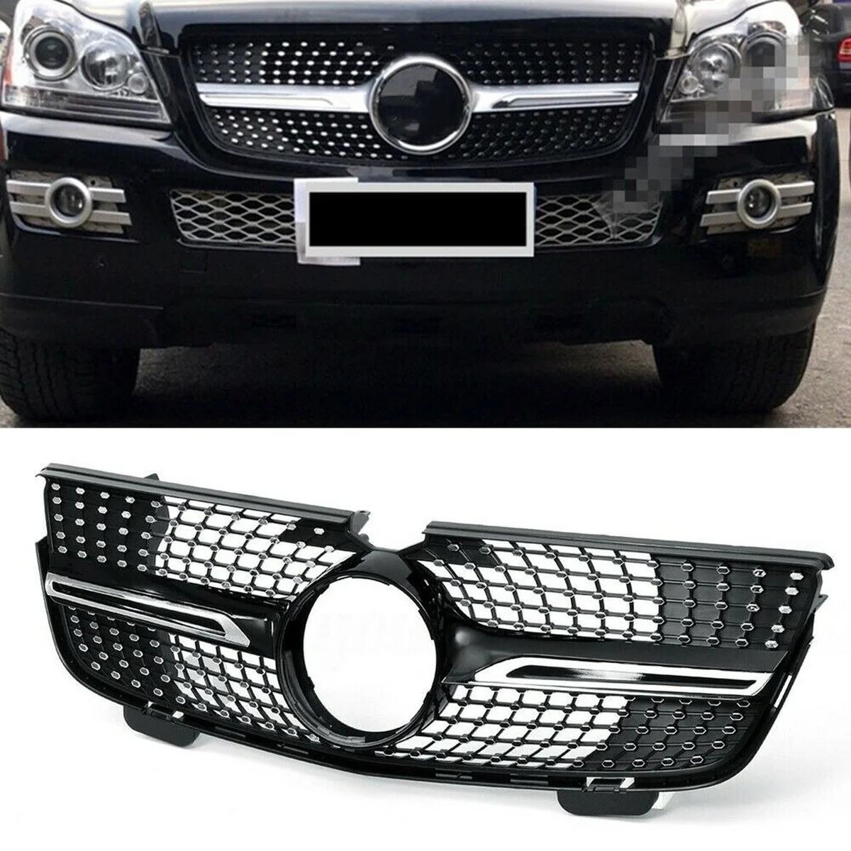 

Front Bumper Grille Grill For Mercedes-Benz X164 GL-Class X164 GL320 GL450 GL350