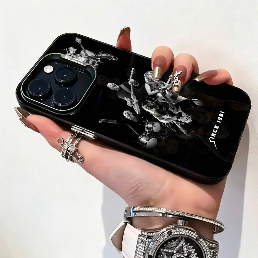 Чехол для телефона M-Metallica Fashion Rock Band для iPhone 17, 16, 15, 14, 13, 12, 11 Plus, Pro Max, XS, цветной серебристый чехол-накладка (art.: 3920daedbb318) - 3920daedbb318