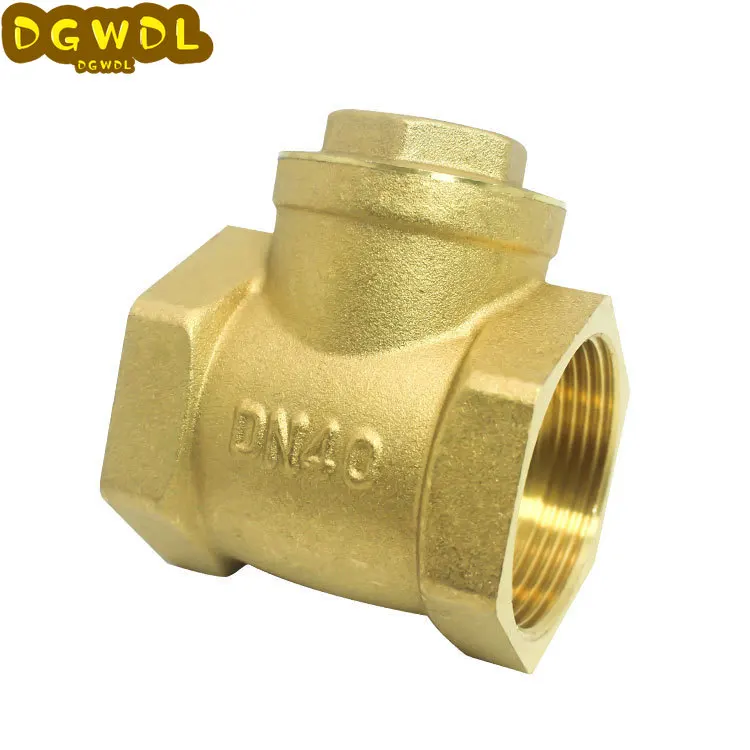 1/2 &quot3/4&quot 1&quot латунный горизонтальный обратный клапан BSP поворотный с внутренней
