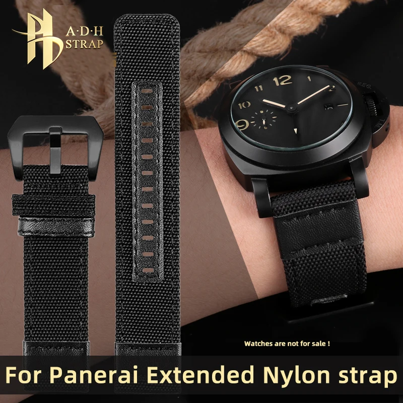 

Extended Nylon Strap Adapt to Panerai PAM441/111/382 Canvas Watch Band Waterproof Men's Watch Accessories 20mm 22mm 24mm