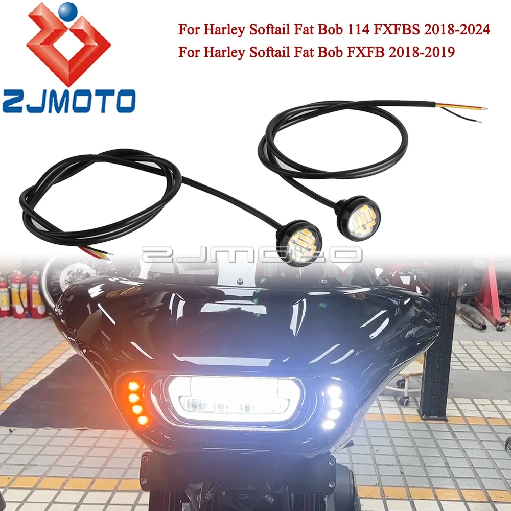 2/4/6/8/10 шт. светодиодные круглые лампы DRL мигалка для мотоцикла Eagle Eye указатель