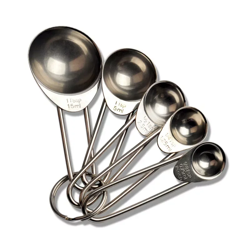 

2022NEW Baking Accessories Multi Purpose Measuring Tools Coffee Tea Silver/Colorful With Scale Kitchen Gadget Measuring Spoon Se