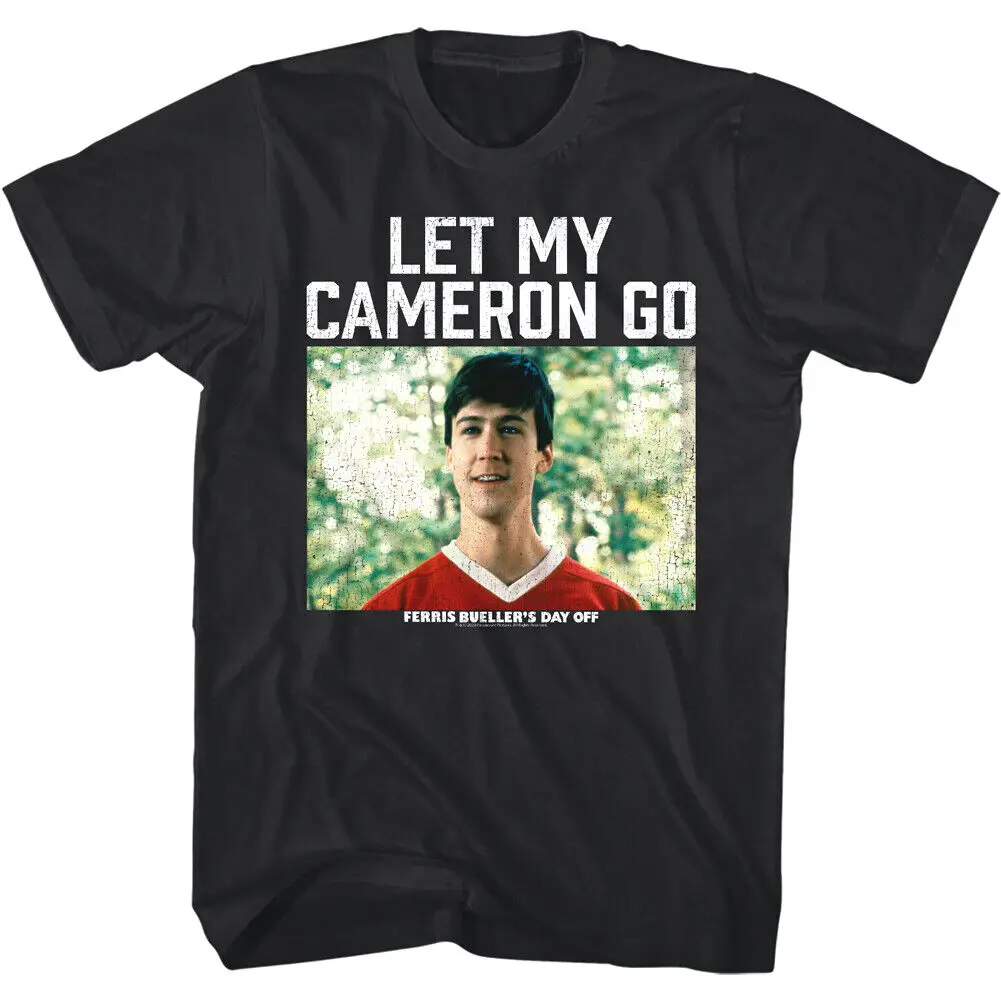 Ferris Bueller Let My Cameron Go Мужская футболка Day Off Frye смешная комедия фильм