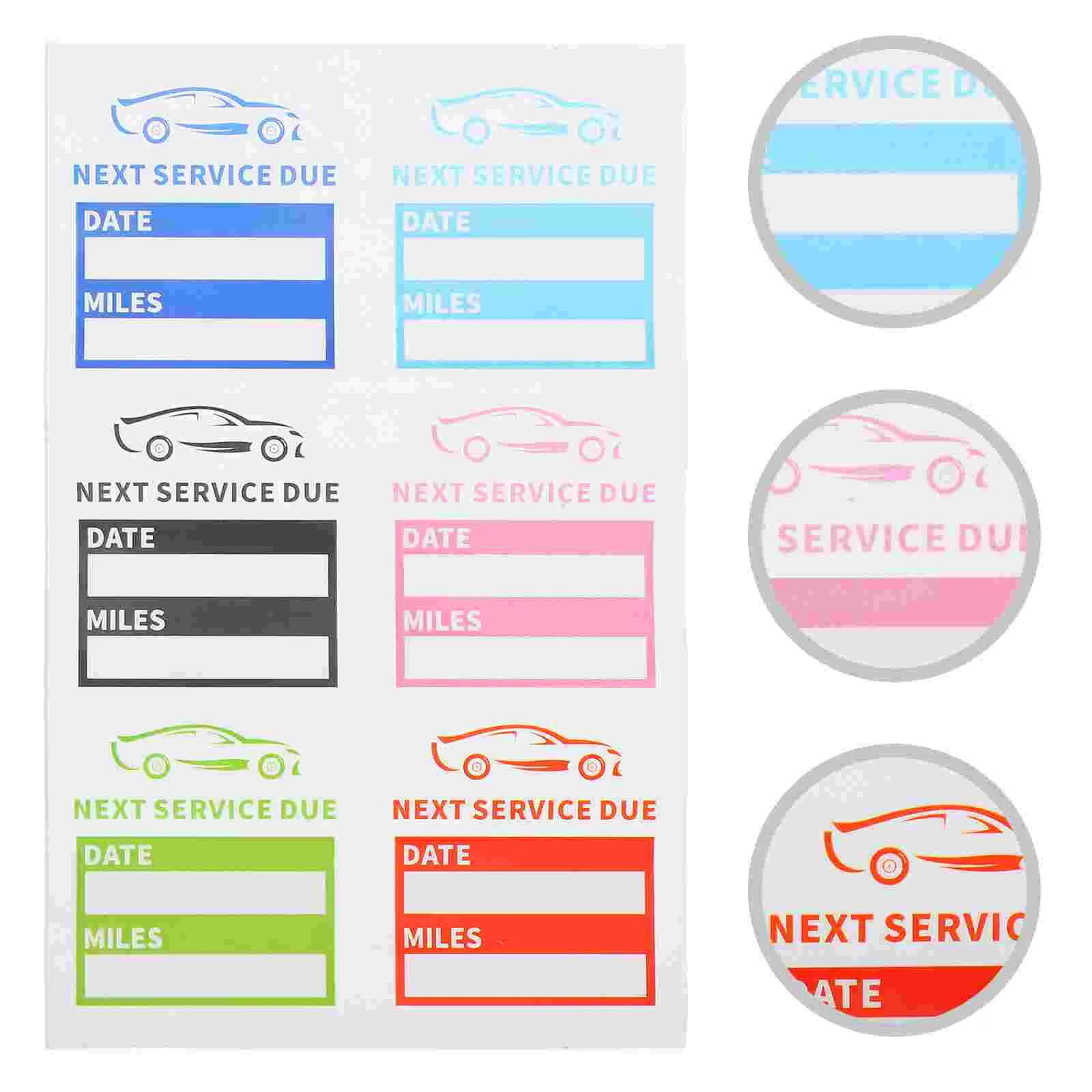 10-листые наклейки для автомобилей изменения масла Due Label статическая цепляющая