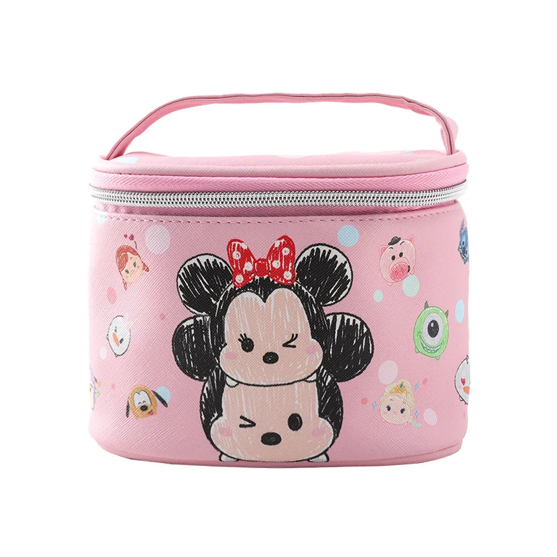Disney genuine Minnie multi-functional handbag, high-quality waterproof portable travel Disney cosmetic bag