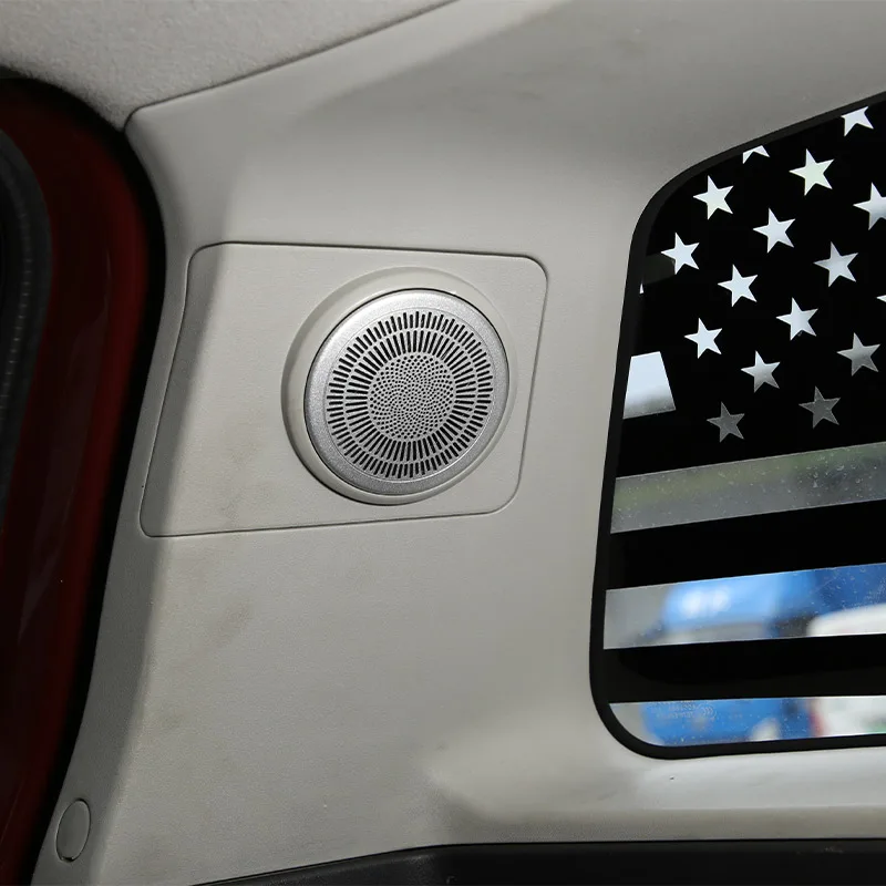 

Для Toyota FJ Cruiser 2007-2021, нержавеющая сталь, крышка багажника автомобиля, сетчатая крышка динамика, декоративная крышка, автомобильные аксессуары