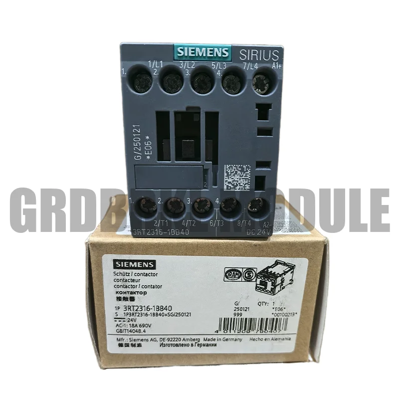 Фото Новое оригинальное реле-контактор SIEMENS 3RT2316-1BB40 3RT2316-2BB40 №2