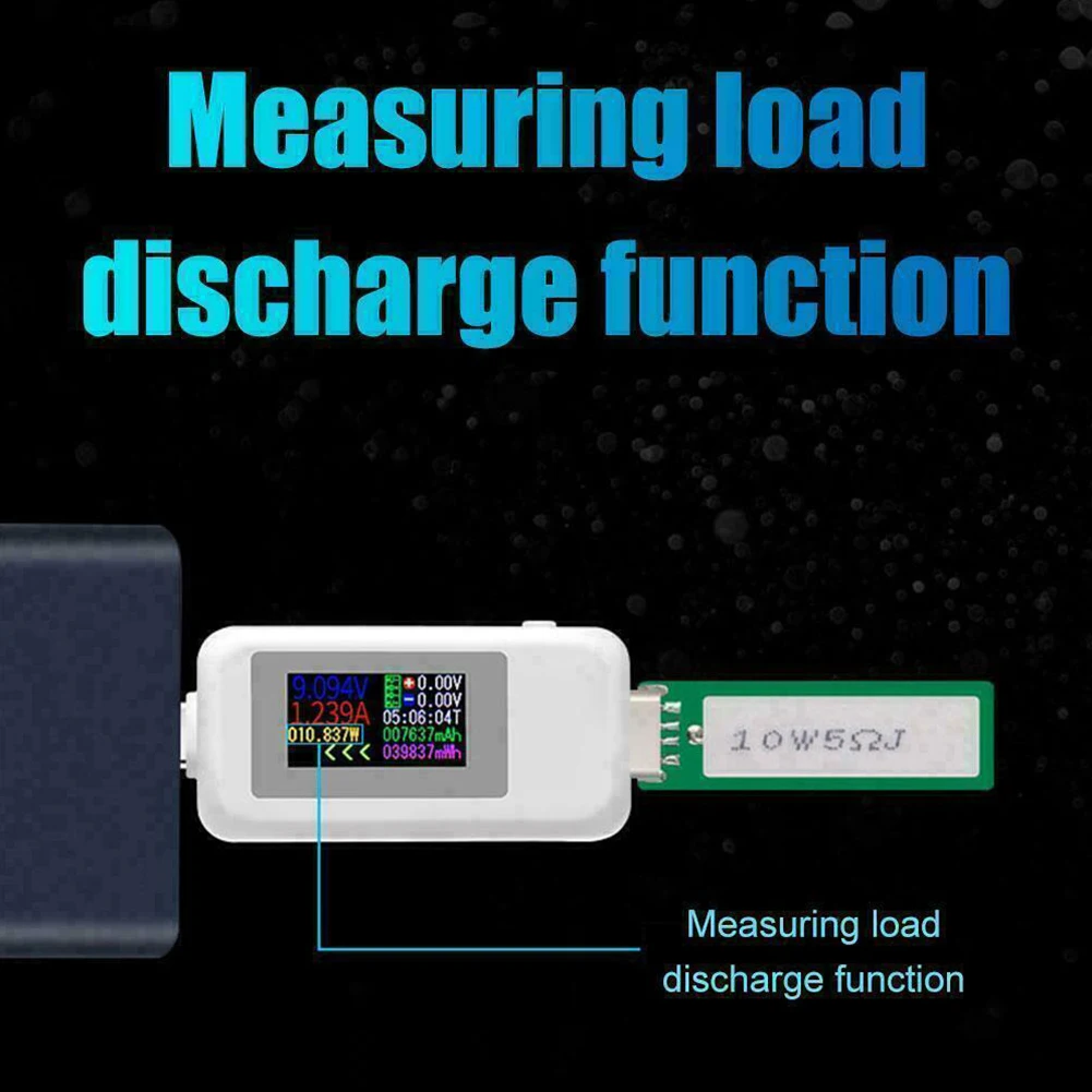 

USB Type-C Power Tester KWS-1902C Voltage Current Capacity Meter Multimeter 1 USB- FAST Type-C Color Screen Tester