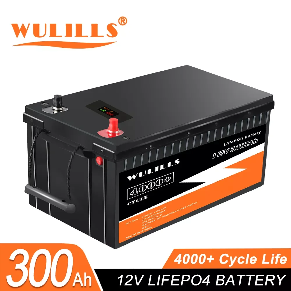 

New 12V 24V 48V 100Ah 200Ah 280Ah 300Ah LiFePo4 Battery Pack Lithium Iron Phosphate Batteries Built-in BMS For Solar Boat No Tax