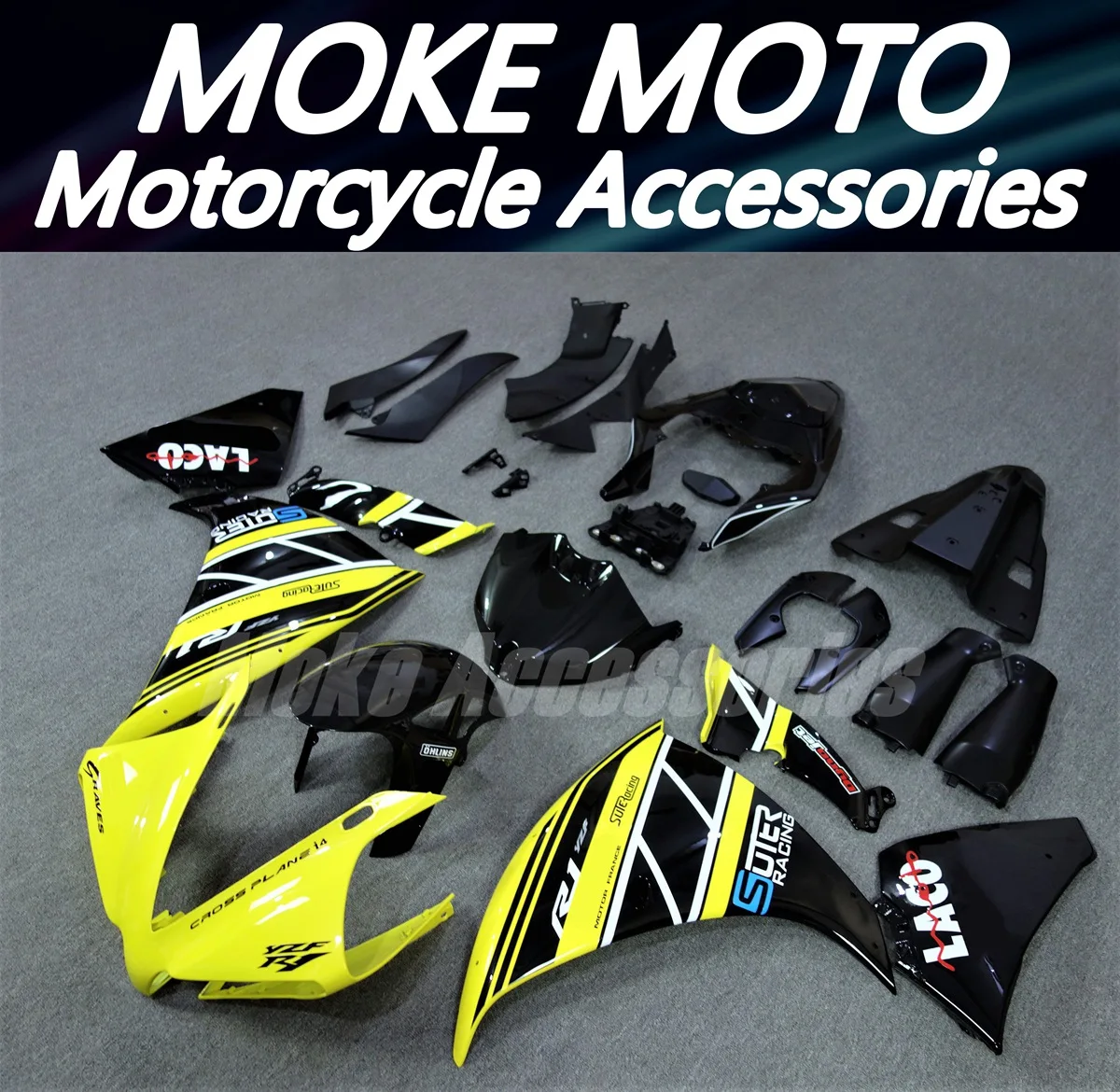 Комплект обтекателей для мотоцикла подходящий Yzf R1 2012 2013 2014 комплект кузовных
