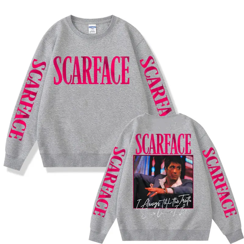 Фильм Лицо со шрамом мужская толстовка с надписью всегда правду даже если я лгу